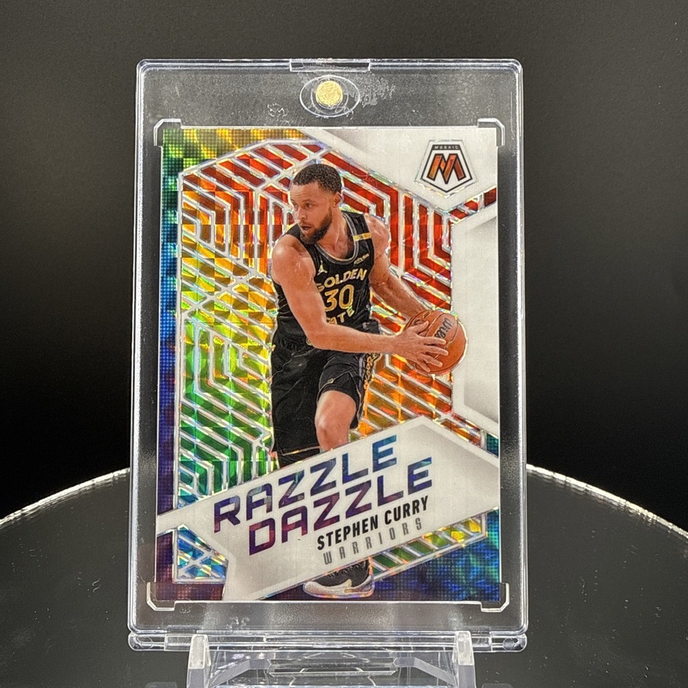2024-25 Panini Mosaic Stephen Curry #7 Razzle Dazzle SP Case Hit